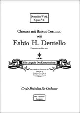 Chorales mit bassus continuo SATB choral sheet music cover